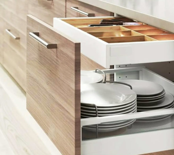 IKEA kitchen hidden drawers