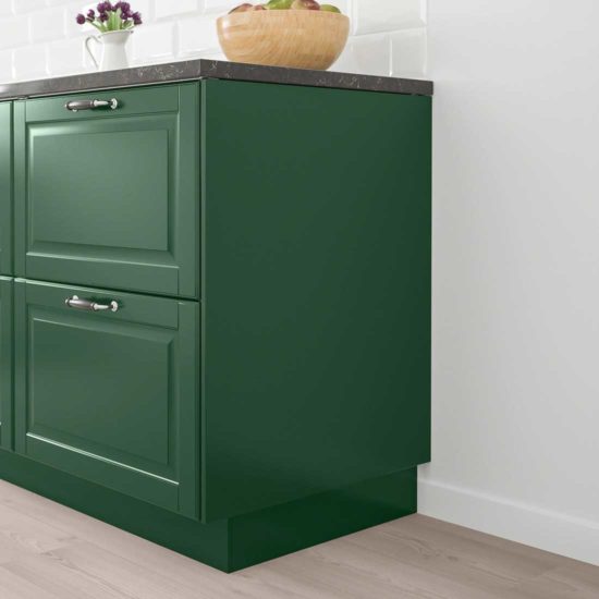 ikea kitchen cabinet with side panel