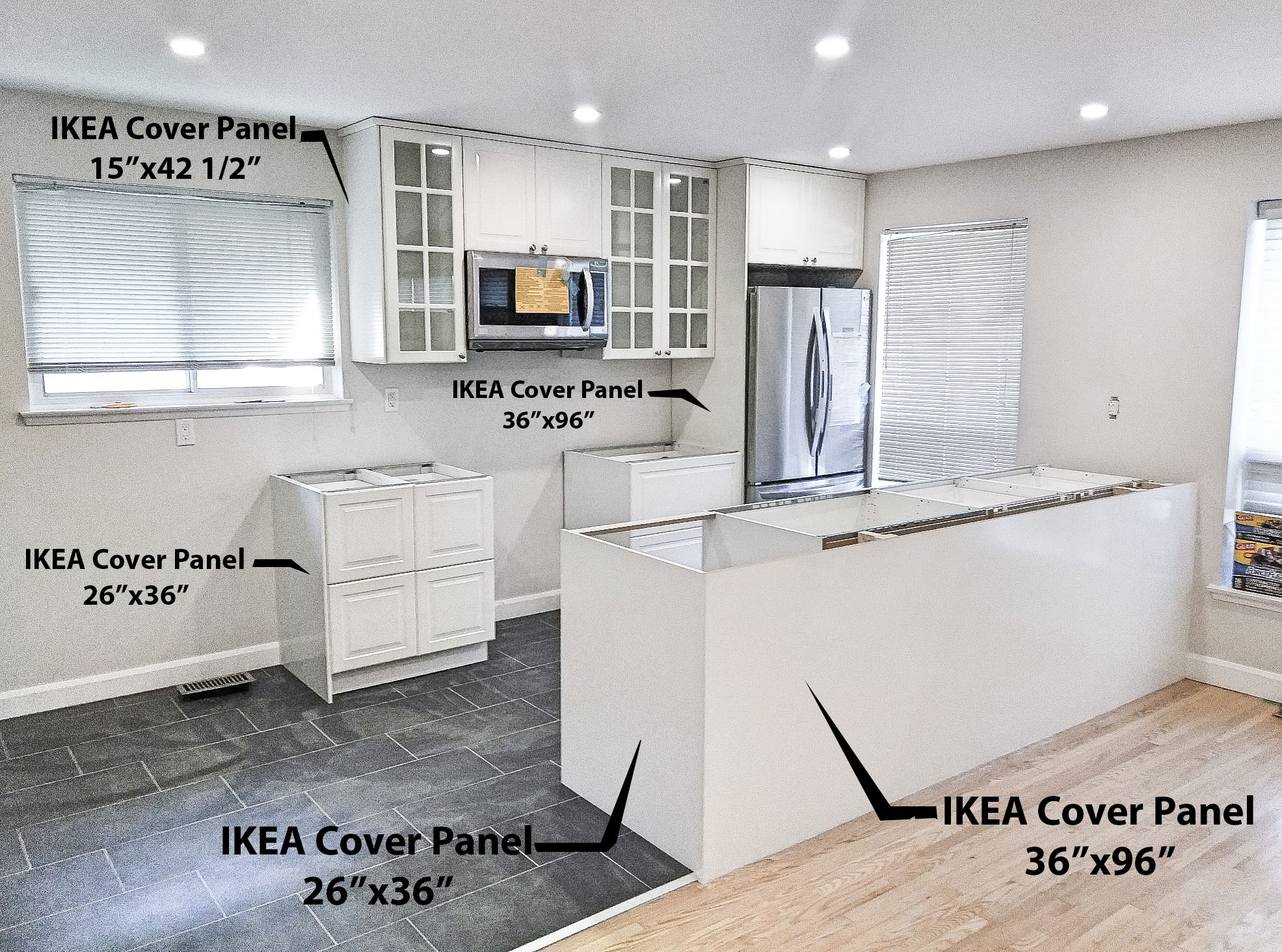 Ikea Kitchen Cabinet Cover Panel Installation - Kitchen Cabinet Ideas