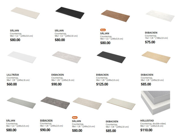 ikea laminate countertops