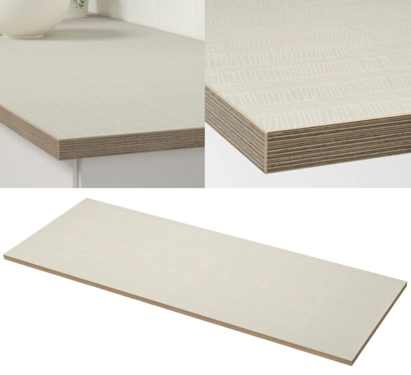 ikea laminate countertops EKBACKEN matte beige