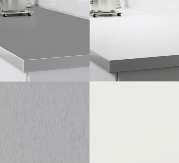 ikea laminate countertops HALLESTAD double sided white aluminum