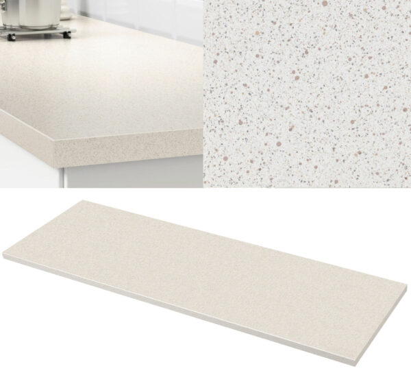 ikea laminate countertops SALJAN white stone effect