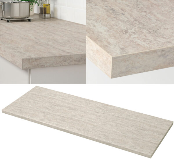 ikea laminate countertops SÄLJAN beige stone effect