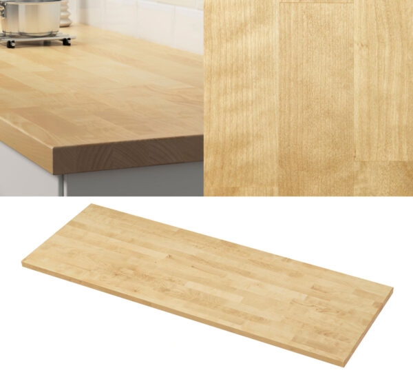 ikea thick veneer countertop KARLBY-birch veneer