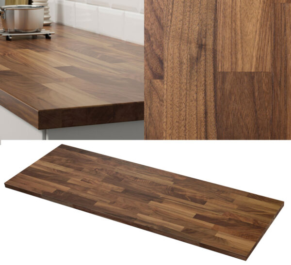 ikea thick veneer countertop KARLBY walnut veneer