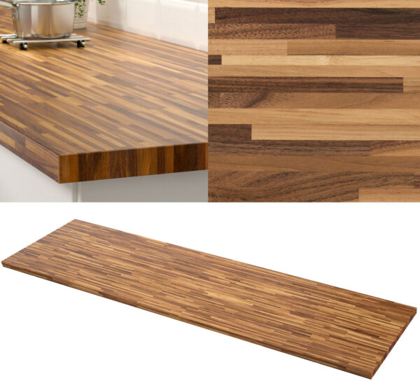 ikea thick veneer countertop PINNARP-walnut veneer