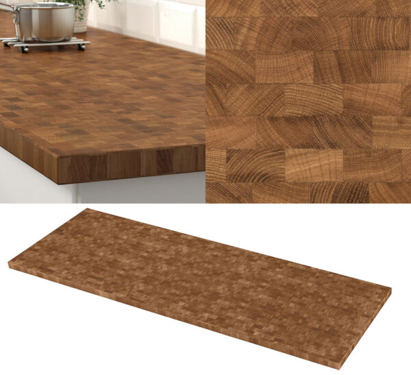 ikea thick veneer countertop SKOGSA-oak veneer