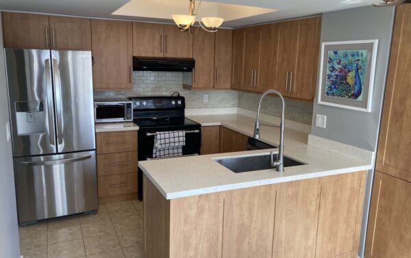 Kitchen before cabinets refacing