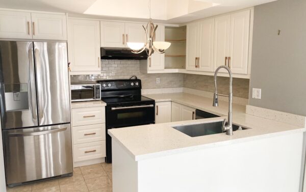 Kitchen after cabinets refacing